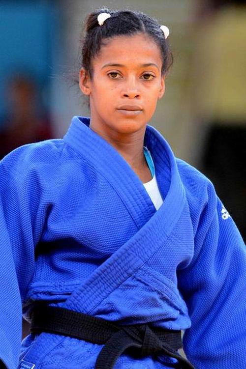 La cubana Dayaris Mestre, de los 48 kilos, fue descalificada en su segunda presentación en el judo en los Juegos Olímpicos de Londres, en Excel Centre. Arena 2 Norte, en Inglaterra, el 28 de julio de 2012. Foto: Marcelino Vázquez Hernández.