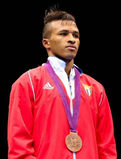 Lázaro Álvarez, medalla de bronce en el boxeo, división 56 kilogramos de los XXX Juegos Olímpicos Londres 2012. Foto: Scott Heavey.