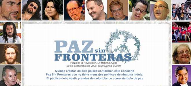 Concierto Paz sin Fronteras