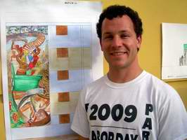 Joel Bergner asiste al Encuentro Internacional de Pintura Mural InterNos