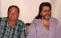 L&aacute;zaro Exp&oacute;sito Canto y  El Miembro del Bur&oacute; Pol&iacute;tico del Partido Comunista de Cuba y ministro de Cultura Abel Prieto