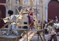 El parque de la Catedral fue escenario propicio para la funci&oacute;n