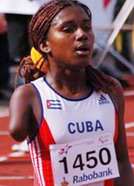 Yunidis Castillo, campeona y recordista mundial en 100 y 200 metros planos en los Juegos Ol&iacute;mpicos de Beijing 2008. Foto de archivo
