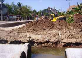 Reparación de la carretera de Siboney que enlaza a Santiago con el reparto Abel Santa María