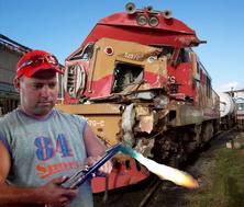 Locomotora accidentada