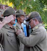 Militares cubanos ingresan en academias 