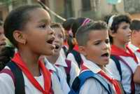 Inicio del curso escolar en Cuba