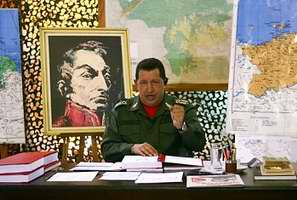 Presidente de Venezuela Hugo Ch&aacute;vez