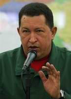 Presidente venezolano, Hugo Ch&aacute;vez. Foto de archivo