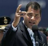 Rafael Correa, Presidente ecuatoriano