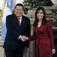 Mandatarios de Venezuela y Argentina