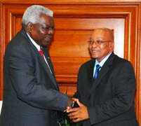 El nuevo Presidente de la Rep&uacute;blica de Sud&aacute;frica, Jacob Zuma, acogi&oacute; ayer al Vicepresidente cubano Esteban Lazo