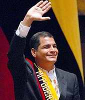 Rafael Correa, presidente de Ecuador