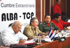 Discurso del General de Ej&eacute;rcito Ra&uacute;l Castro Ruz, Presidente de los Consejos de Estado y de Ministros de la Rep&uacute;blica de Cuba, en el segmento p&uacute;blico de la V Cumbre Extraordinaria del ALBA, Cuman&aacute;, Venezuela