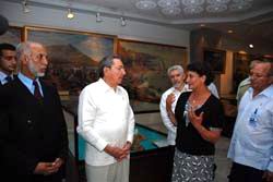 En el recorrido por el Museo Central del Ej&eacute;rcito, Ra&uacute;l record&oacute; las similitudes entre las revoluciones argelina y cubana