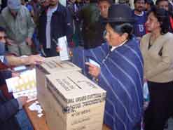 Elecciones en Bolivia