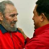 Fidel Castro y Hugo Ch&aacute;vez