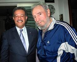 Presidente dominicano se re&uacute;ne con Fidel Castro