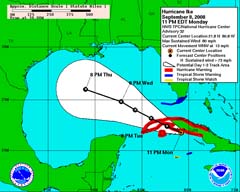 Huracan Ike a su paso por Pinar del R&iacute;o