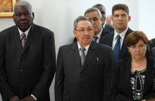 El Presidente de los Consejos de Estado y de Ministros en la ceremonia
