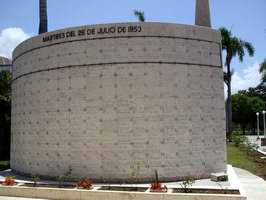 Monumento a los mártires del Moncada en Santiago de Cuba