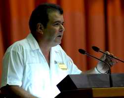Víctor Ramírez Ruiz, presidente del Instituto Nacional de la Vivienda en Cuba