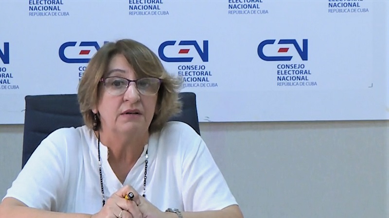 Alina Balseiro Gutiérrez, presidenta del Consejo Electoral Nacional