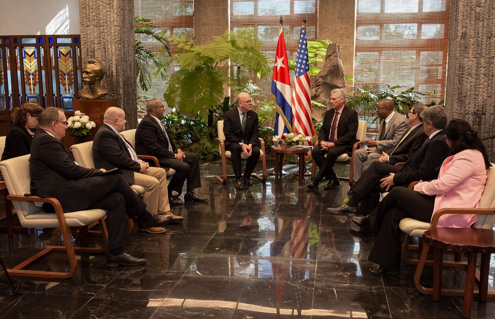 Recibe Díaz-Canel a congresistas de Estados Unidos de visita en Cuba