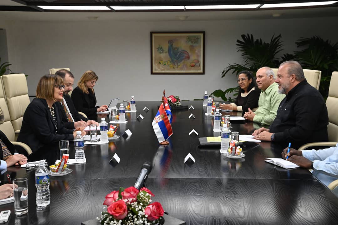 Recibió Marrero Cruz a la Viceprimera ministra de Serbia