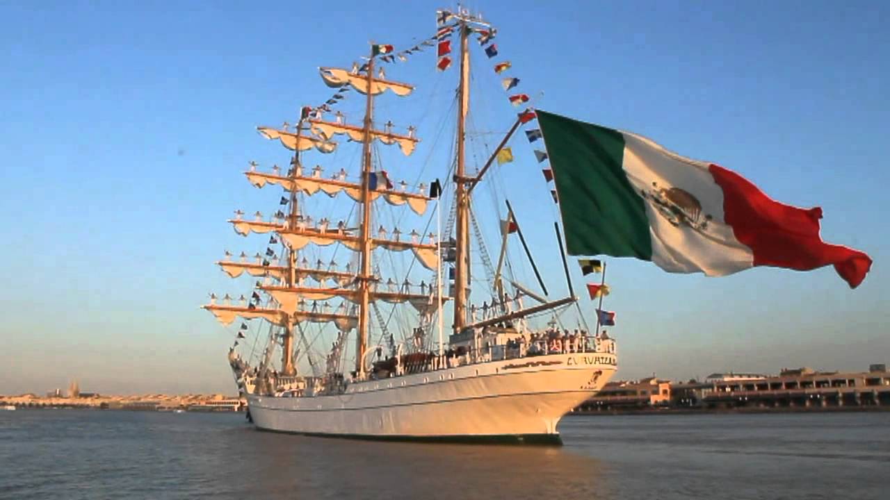 Dan la bienvenida a Cuba a buque escuela de la Armada de México