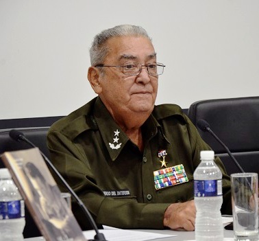 General de División de la Reserva Romárico Sotomayor García, en la presentación de su libro Sin olvidar mis raíces
