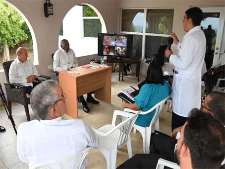 Intercambio con colaboradores cubanos en Antigua y Barbuda