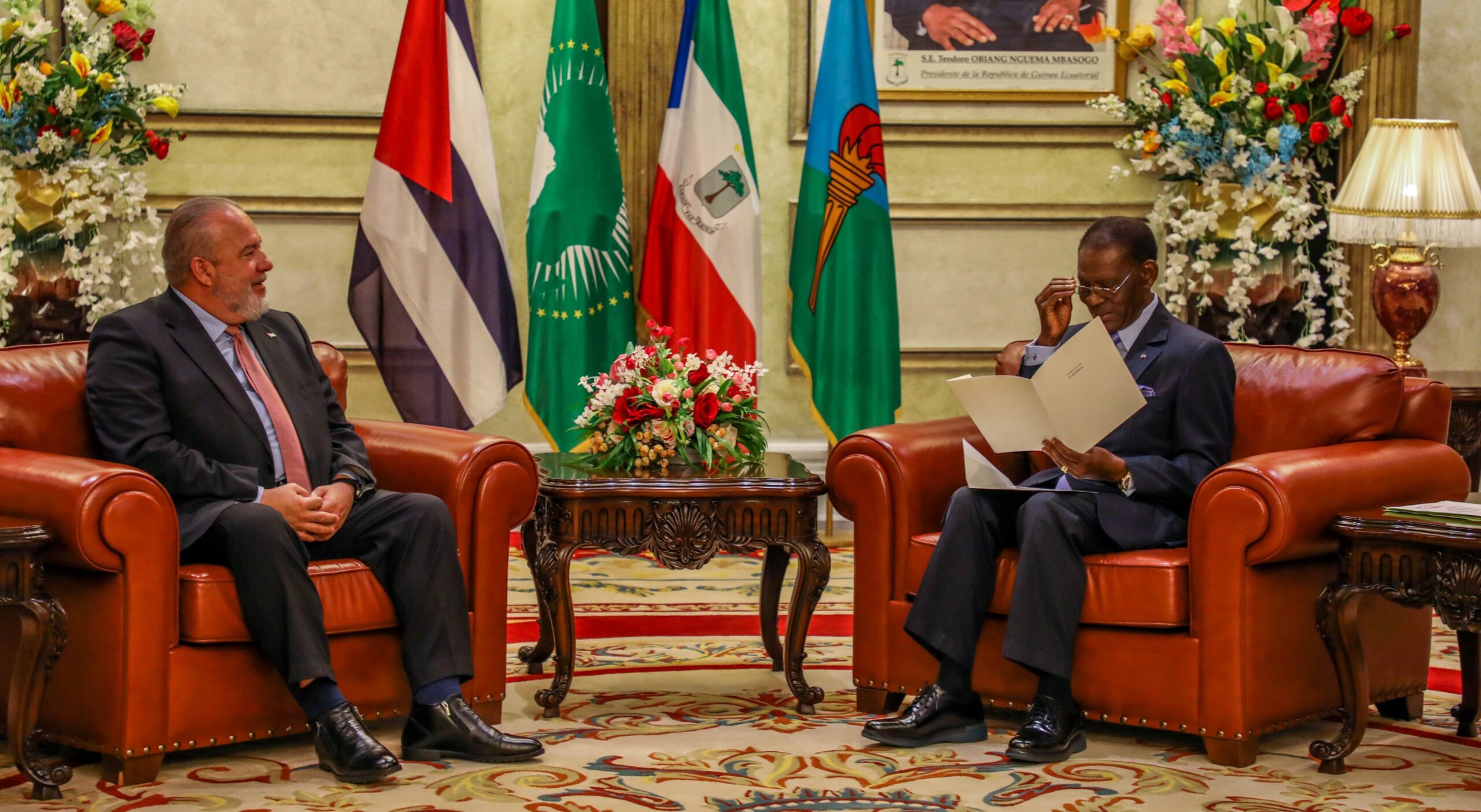 encuentro entre Prmimer Ministro de Cuba y Guinea Ecuatorial