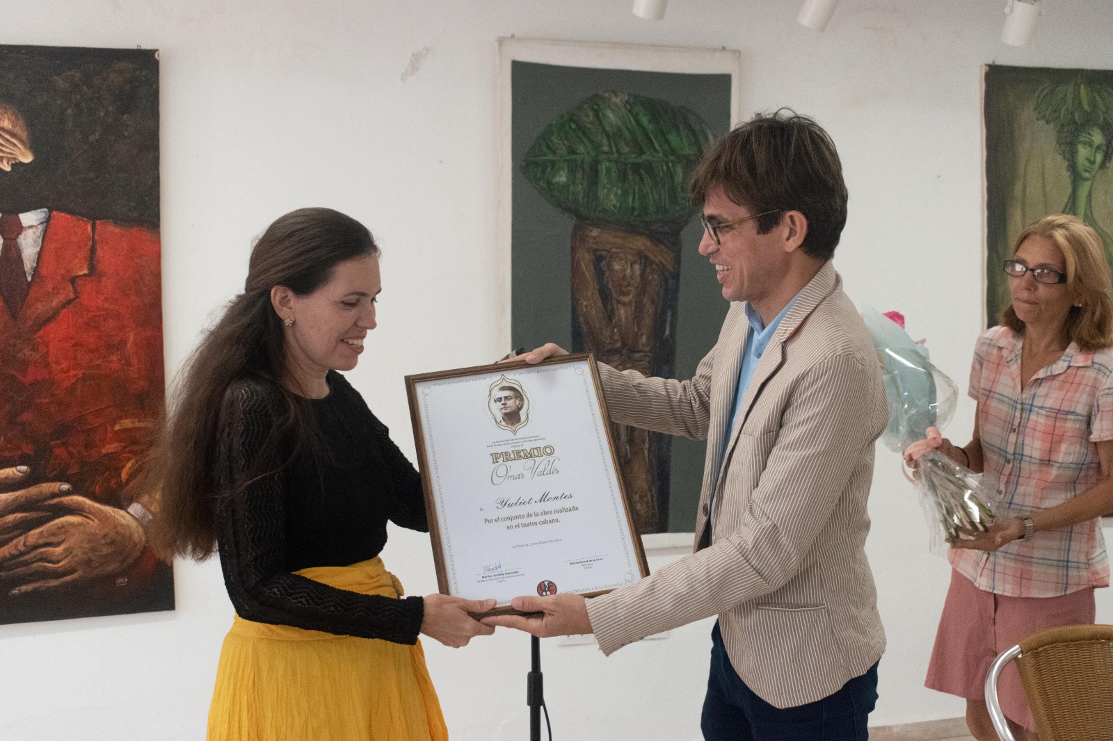 entrega del Premio Omar Valdés