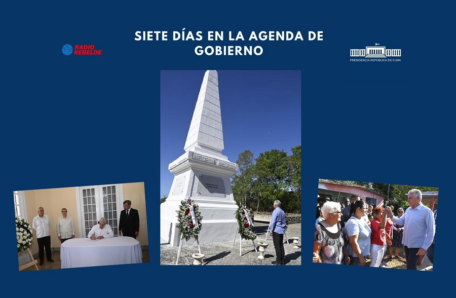 siete días en agenda de gobierno