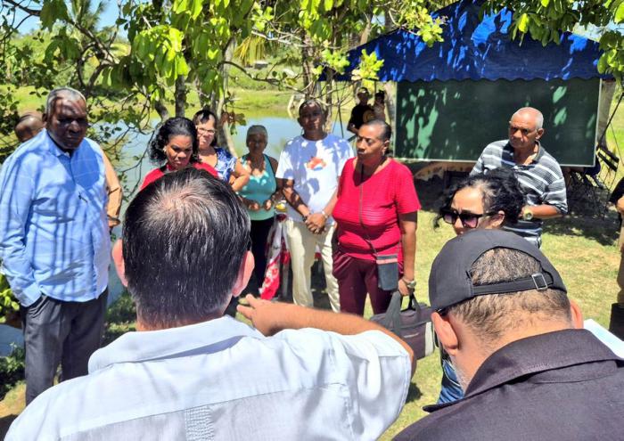 Esteban Lazo llegó hasta el polo productivo Jaramillo, del municipio de La Lisa
