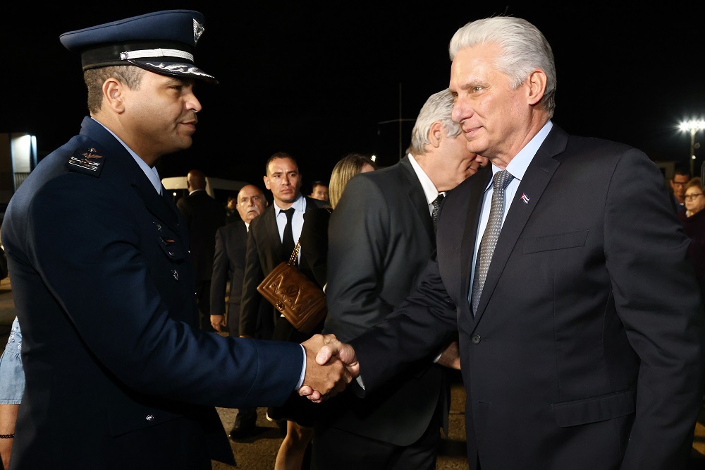 Díaz-Canel llega a Brasil para Cumbre BRICS