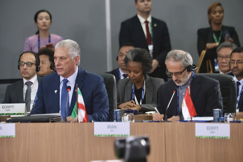 Intervención Díaz-Canel en los BRICS Brasil