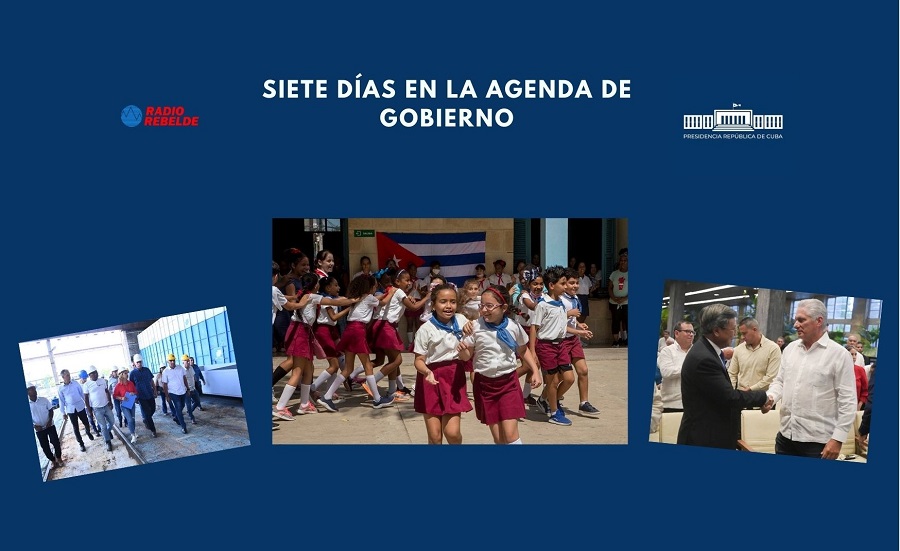 Siete días en la agenda de Gobierno
