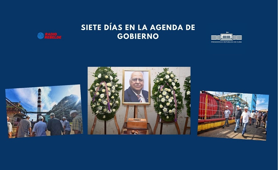Siete días en la agenda de Gobierno