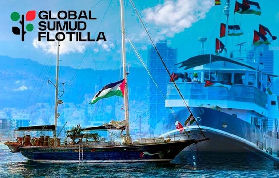 Global Sumud Flotilla navega hacia Gaza