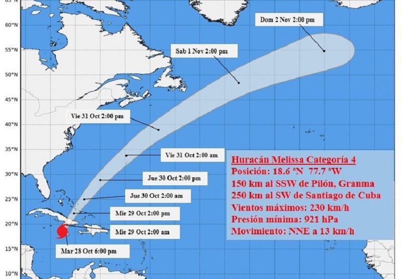 Melissa abandona el territorio de Jamaica