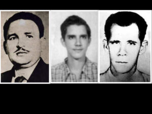 Ángel Ameijeiras Delgado (Machaco), Rogelio Perea Suárez (Rojito), Pedro Gutiérrez Hernández (Pedrito) y Norma Porras Reyes