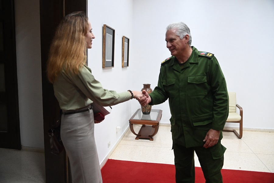 Recibe Díaz-Canel a Relatora Especial del Consejo de Derechos Humanos de la ONU