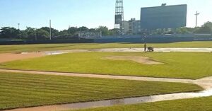 El drenaje del estadio José Ramón Cepero