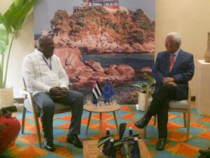 Sostiene Valdés Mesa encuentro con el presidente del Consejo Europeo