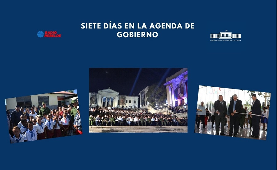 Siete días en la agenda de Gobierno