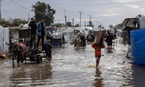 tormenta de invierto en Gaza