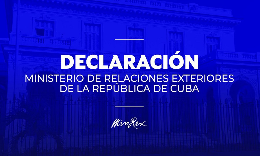 Declaración del MINREX