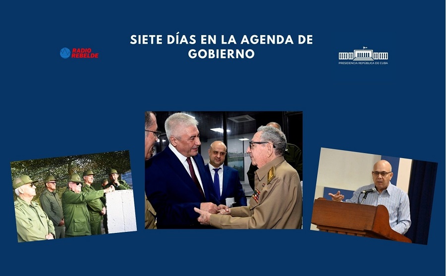 Siete días en la agenda de Gobierno